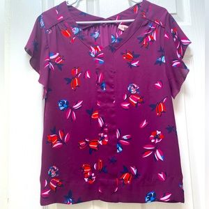 PHILOSOPHY | Pullover Floral Blouse Small